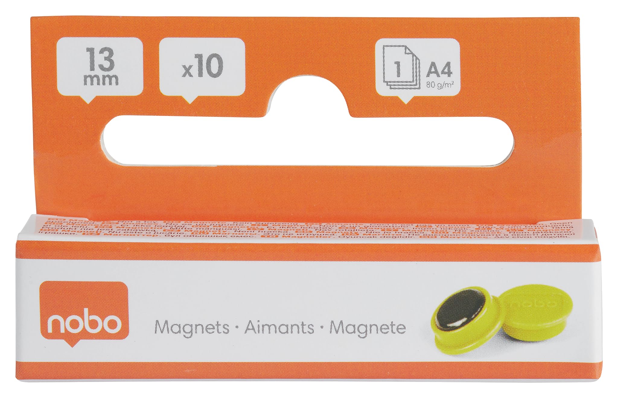 nobo-glide-whiteboard-magnete-1915288-10-st-ck-13-mm-gelb image 7