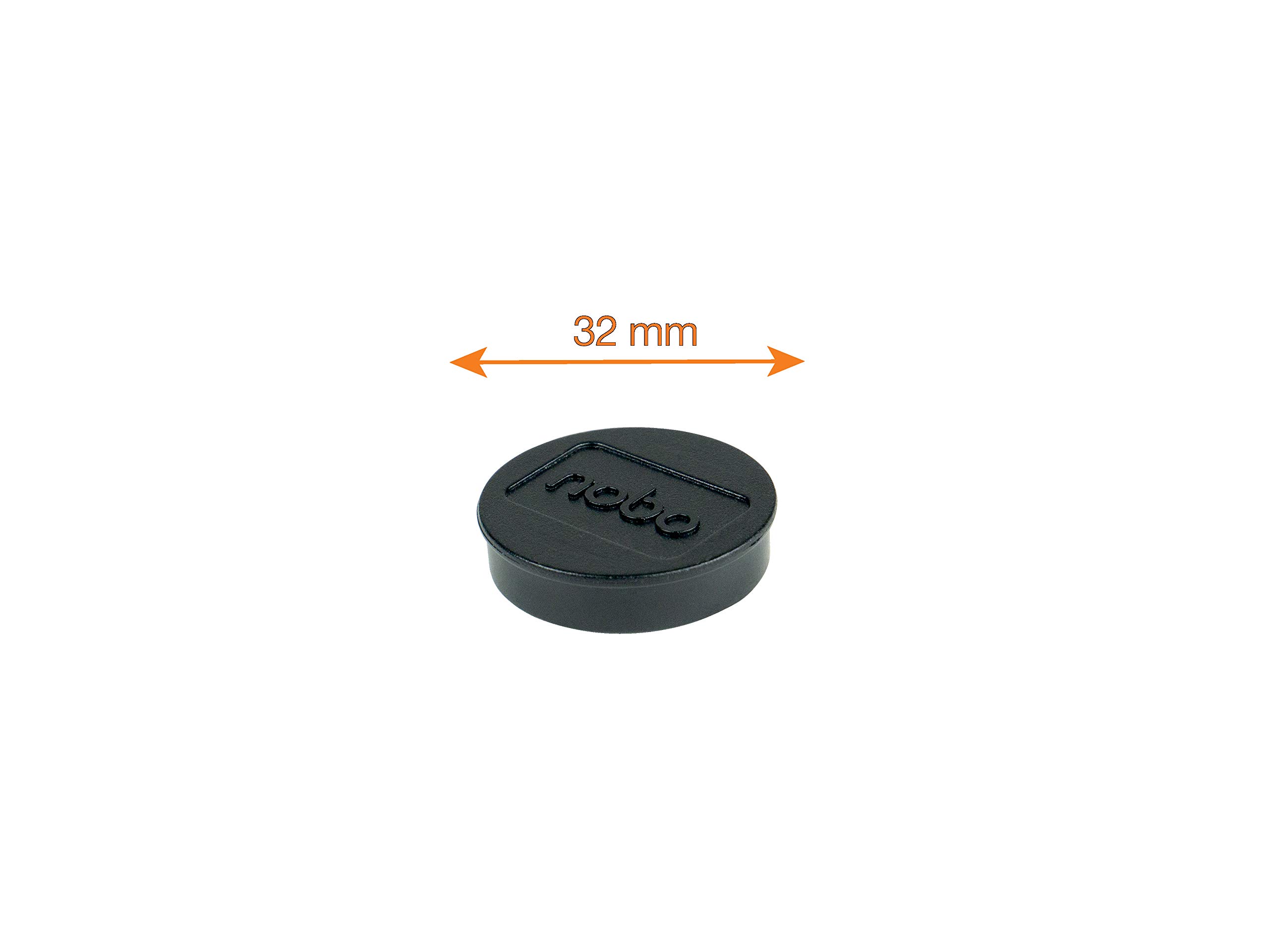 nobo-glide-whiteboard-magnete-32-mm-schwarz-10-st-ck-1915298 image 3
