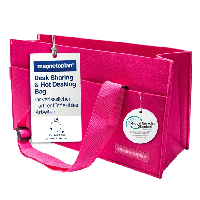 magnetoplan-pro-desk-sharing-bag-filz-raspberry-14-zoll image 1