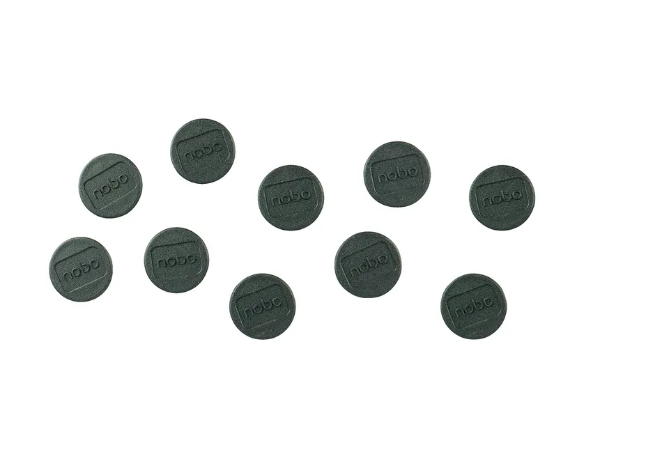 nobo-glide-magnete-24mm-schwarz-10-st-ck-whiteboard image 1