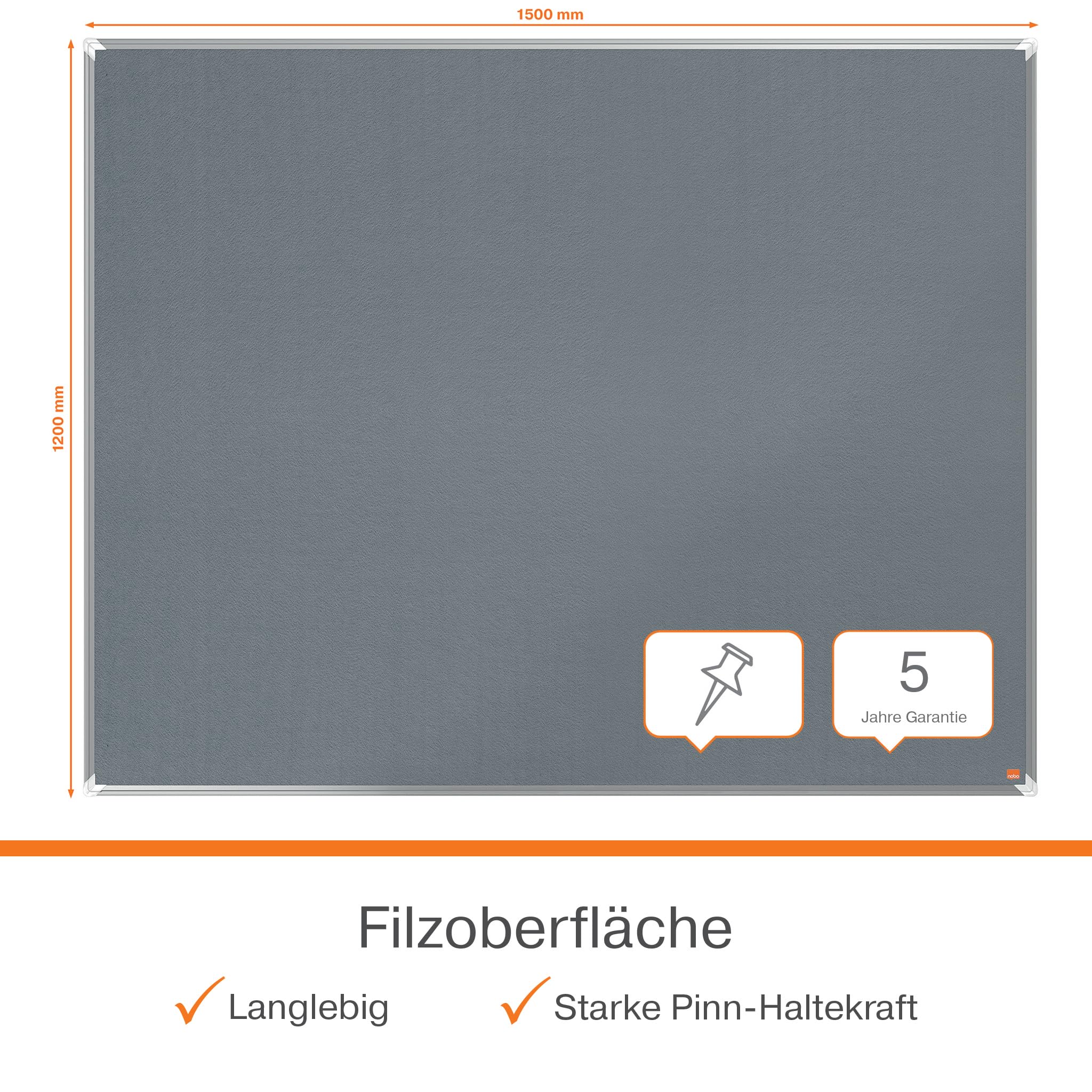 nobo-premium-plus-filz-notiztafel-120x150-cm-grau-alurahmen image 3