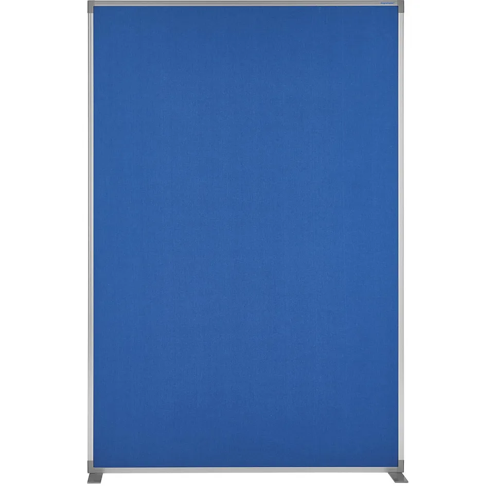 magnetoplan-variopin-raumteiler-textil-taubenblau-alurahmen image 1