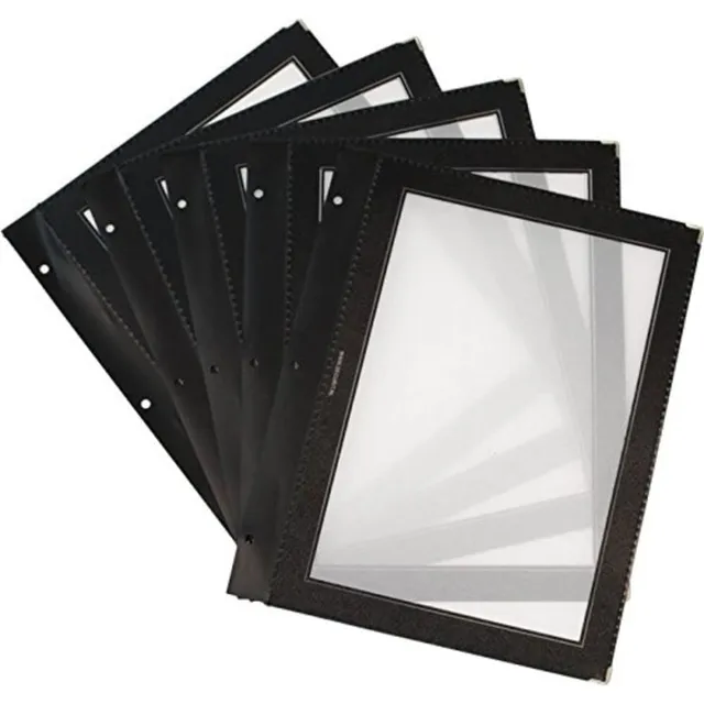 securit-woody-men-karteneins-tze-a4-schwarz-5er-satz-doppelseitig image 1