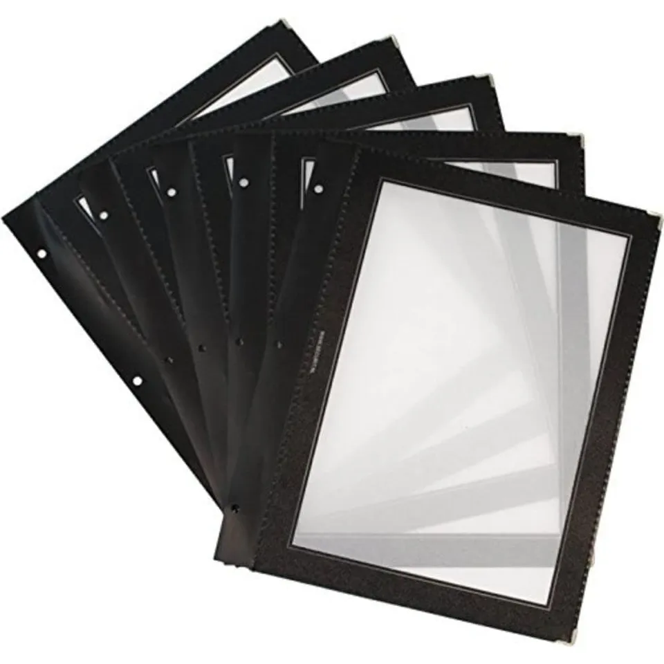 securit-woody-men-karteneins-tze-a4-schwarz-5er-satz-doppelseitig image 1
