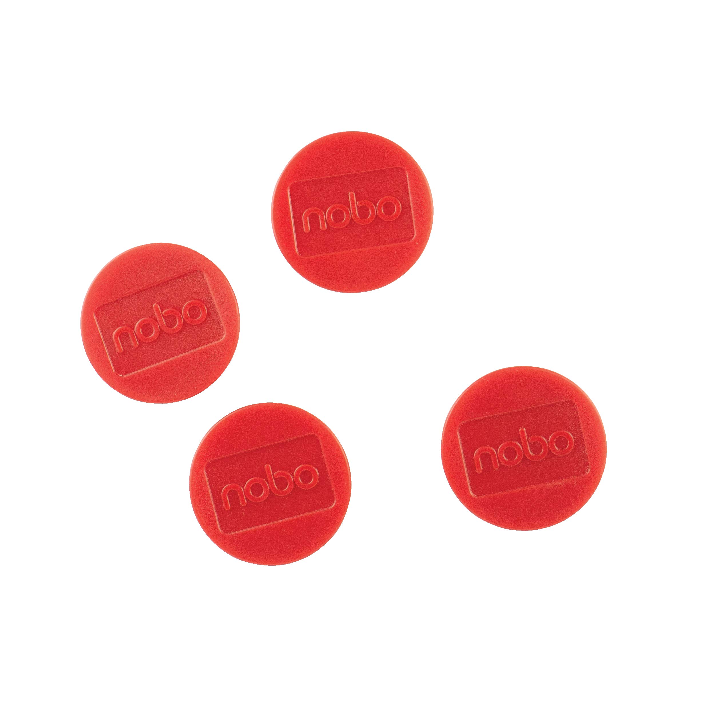 nobo-glide-magnete-1901452-whiteboard-magnete-rot-38-mm-4-stk image 1