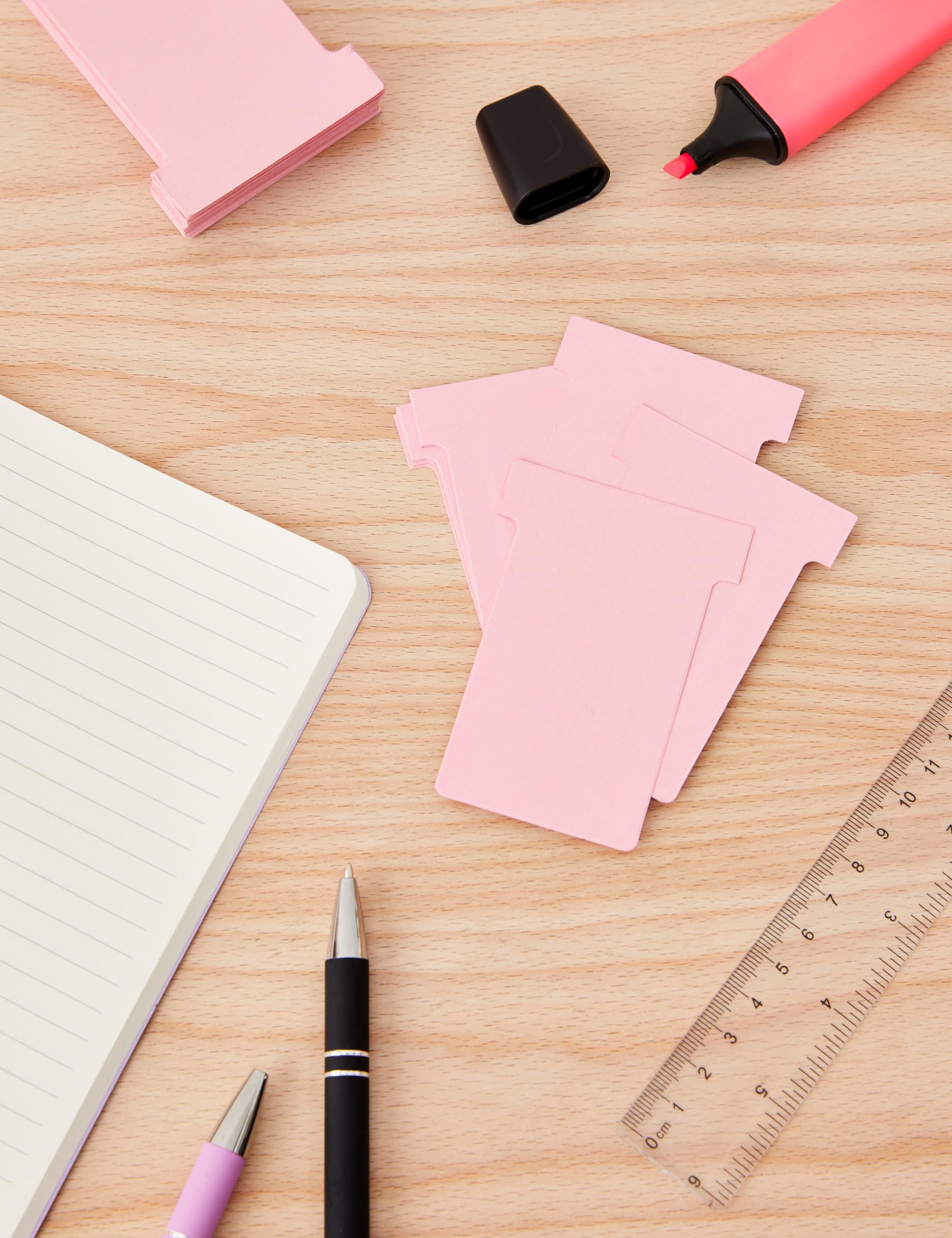 nobo-classic-steel-t-karten-index-2-planungskarten-pink-100-st-ck image 2