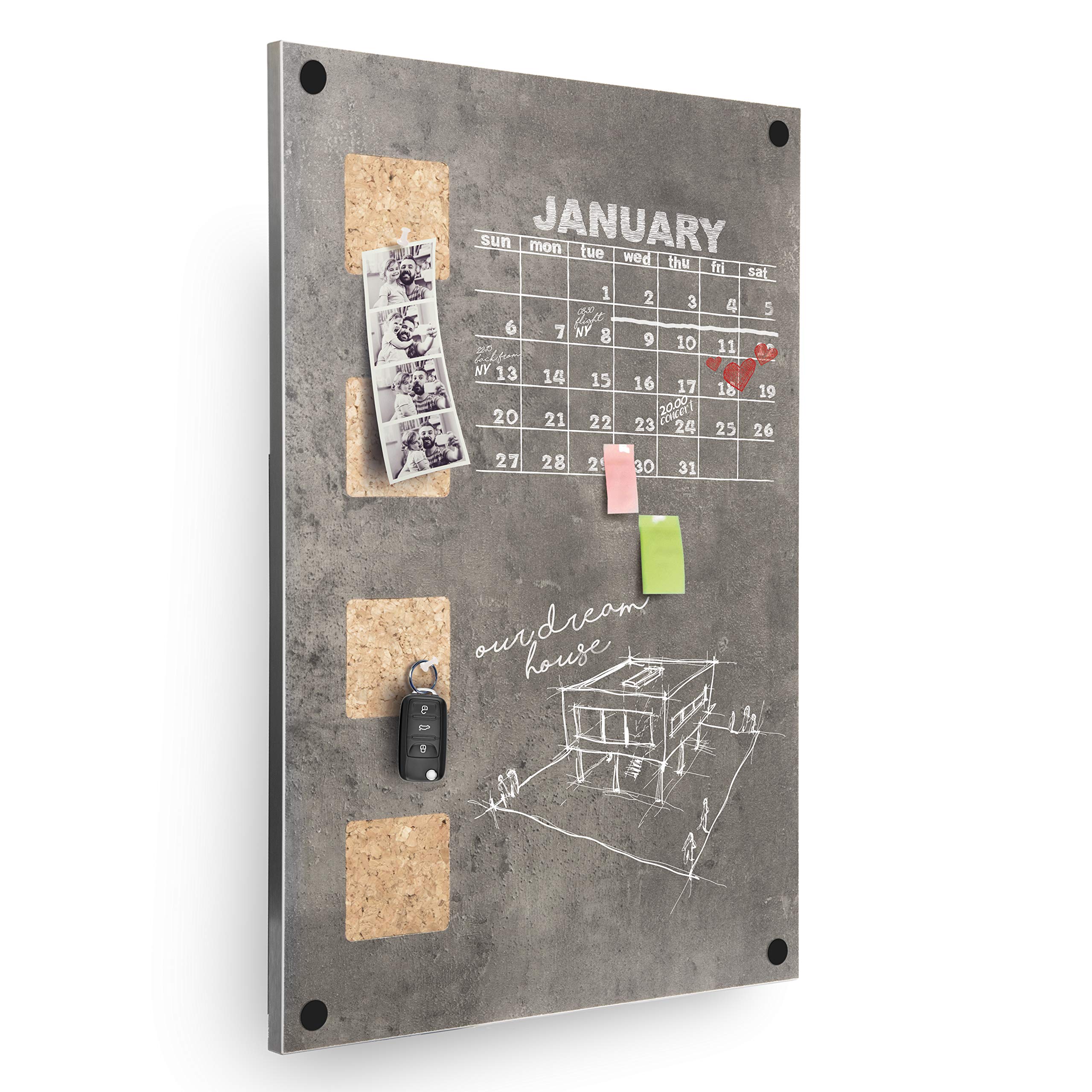 securit-universal-notizheft-kariert-90x140-mm-kreide image 2