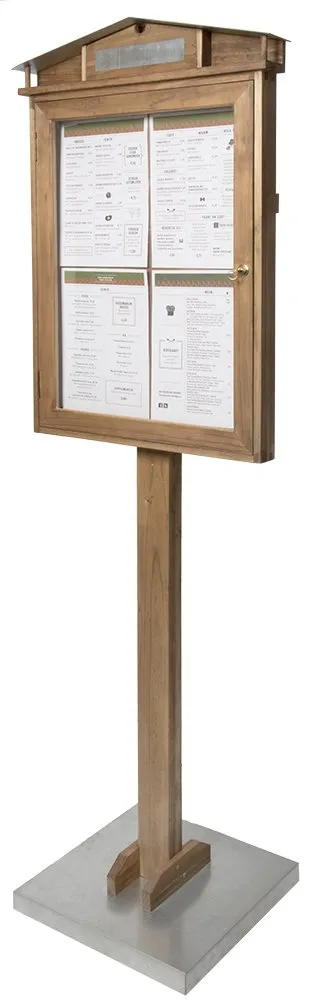 securit-universal-schaukasten-rustic-4x-a4-mahagoni-led image 1