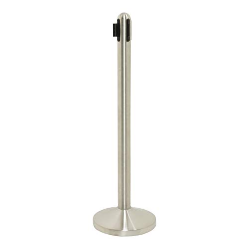 securit-retractable-absperrpfosten-set-chrom-schwarz image 7