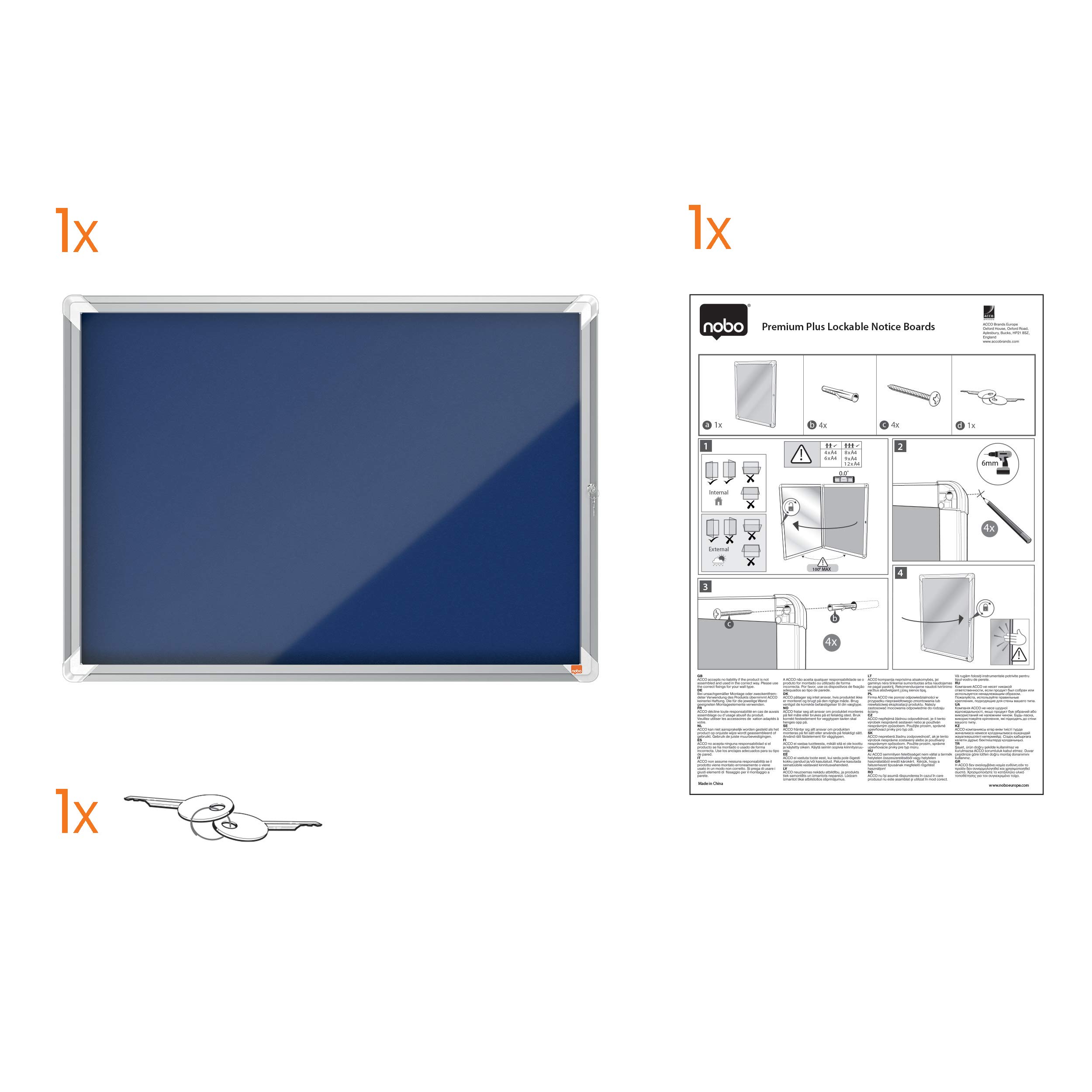 nobo-premium-plus-schaukasten-filz-9xa4-blau-abschlie-bar image 7