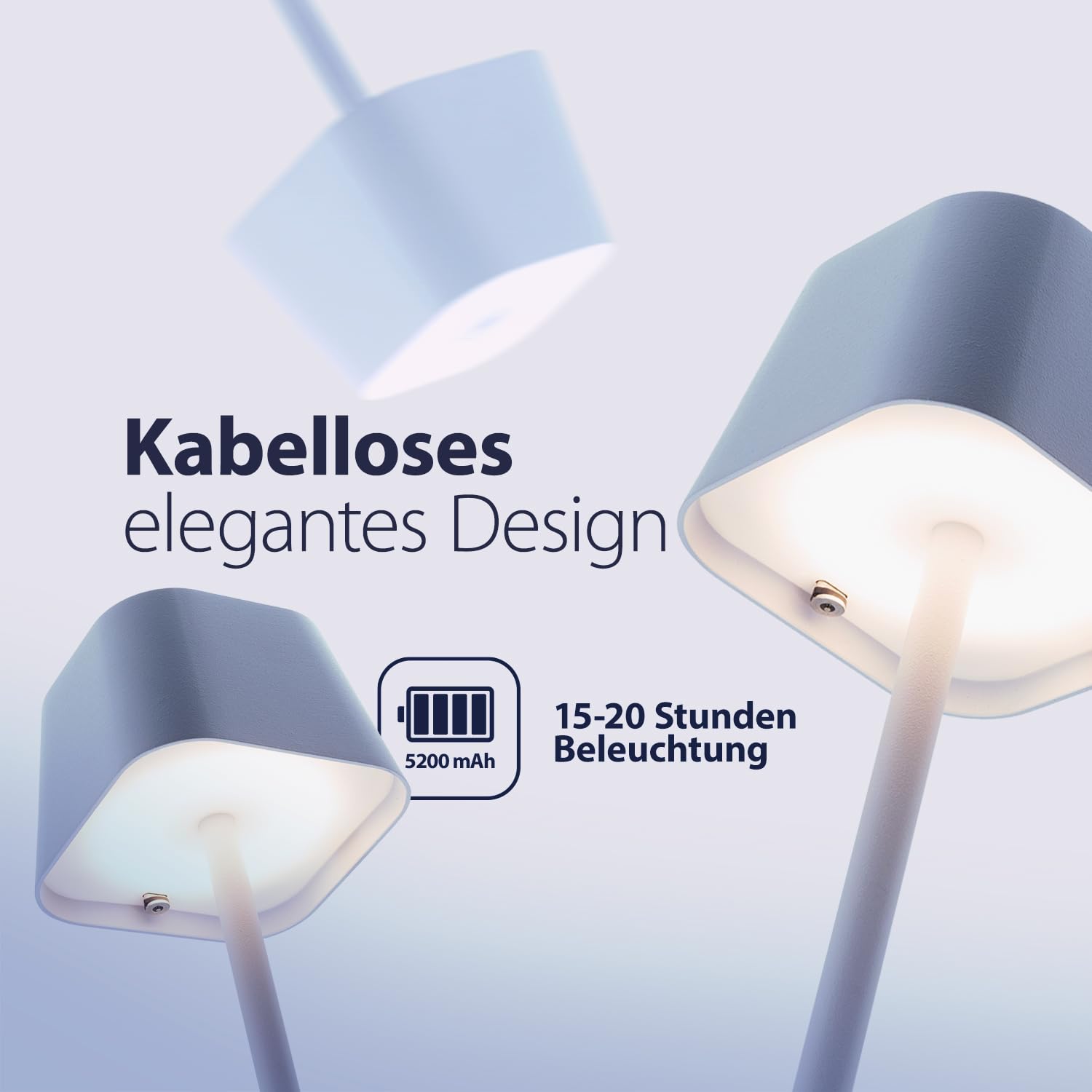 securit-nova-georgina-led-tischleuchte-wei-dimmbar-kabellos-ip54 image 2