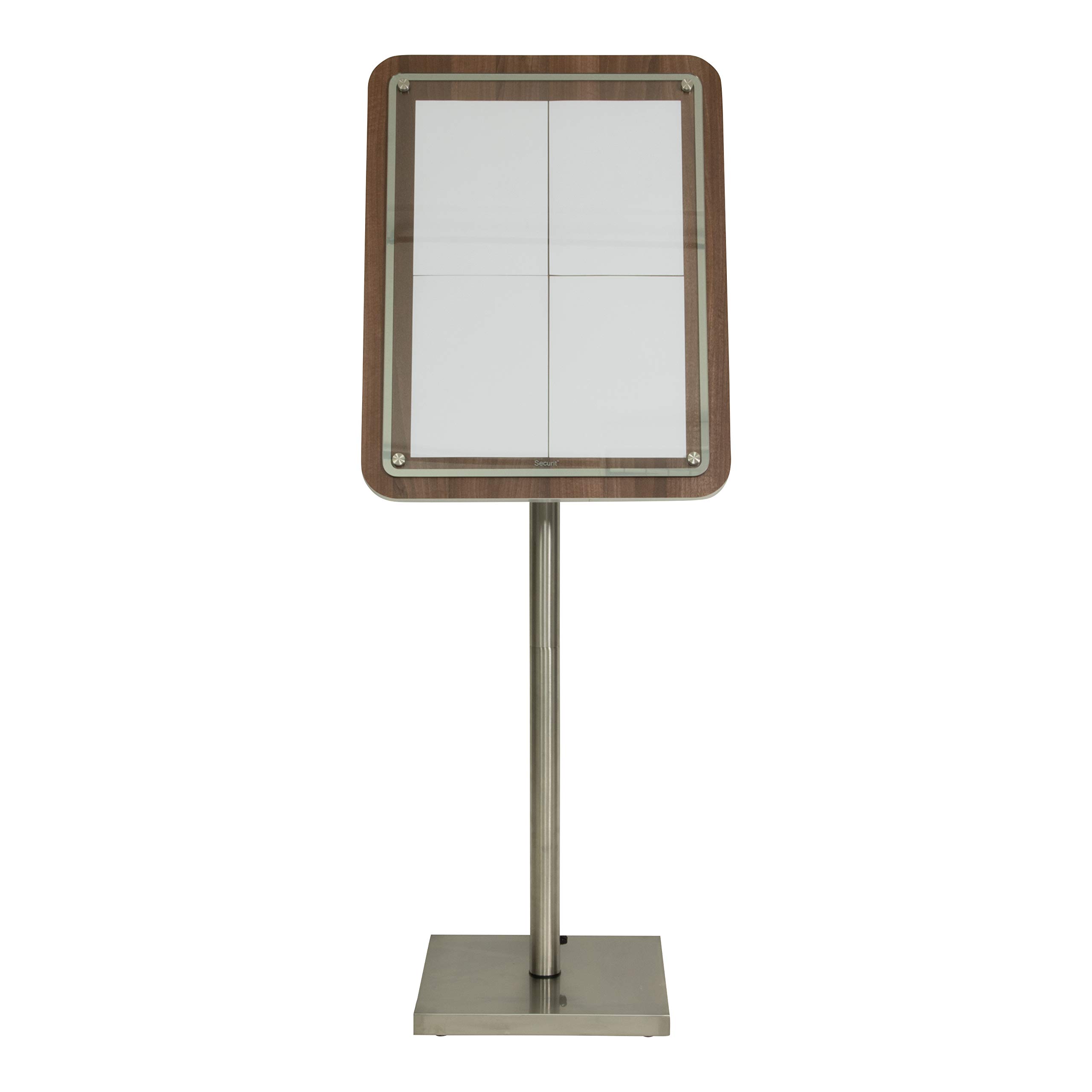 securit-universal-schaukasten-4xa4-walnuss-glass-star-wand image 4