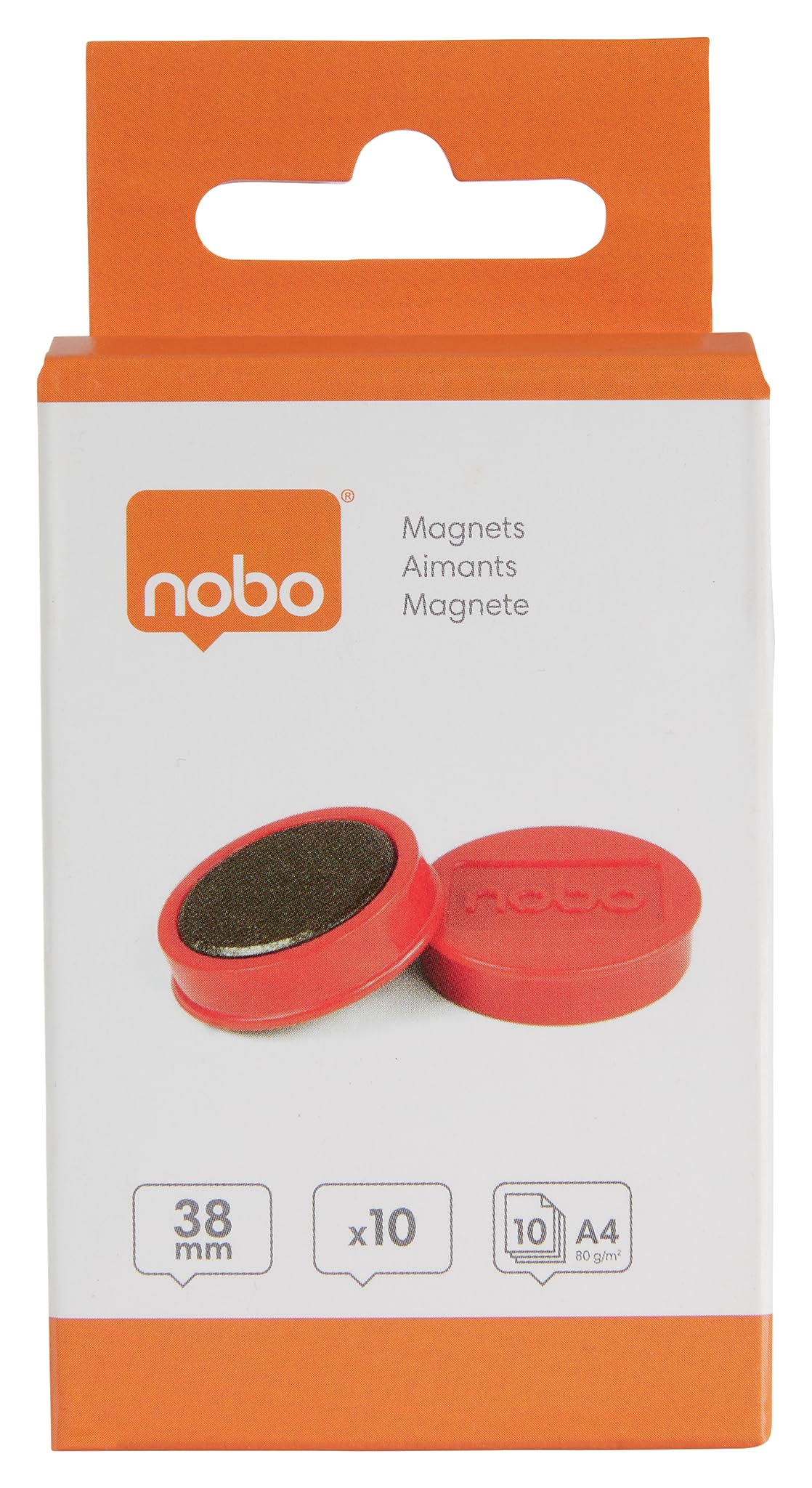 nobo-glide-1915307-whiteboard-magnete-38-mm-rot-10-st-ck image 7