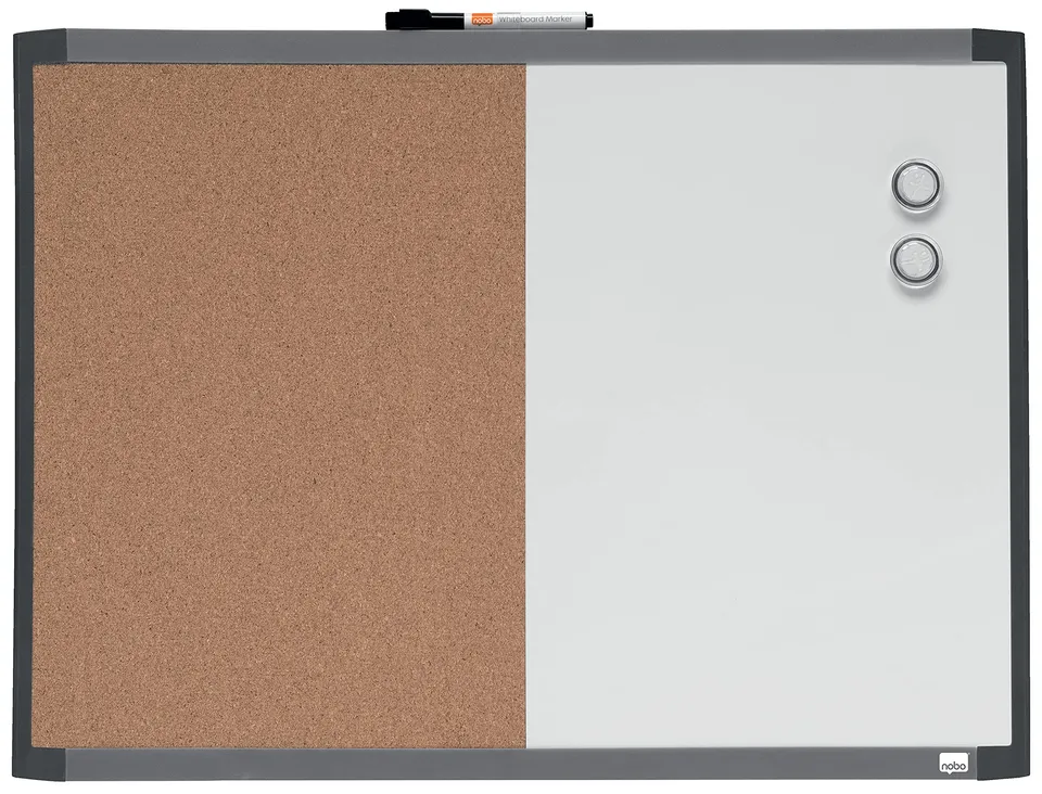 nobo-classic-steel-kombi-tafel-whiteboard-kork-585x430-mm image 1