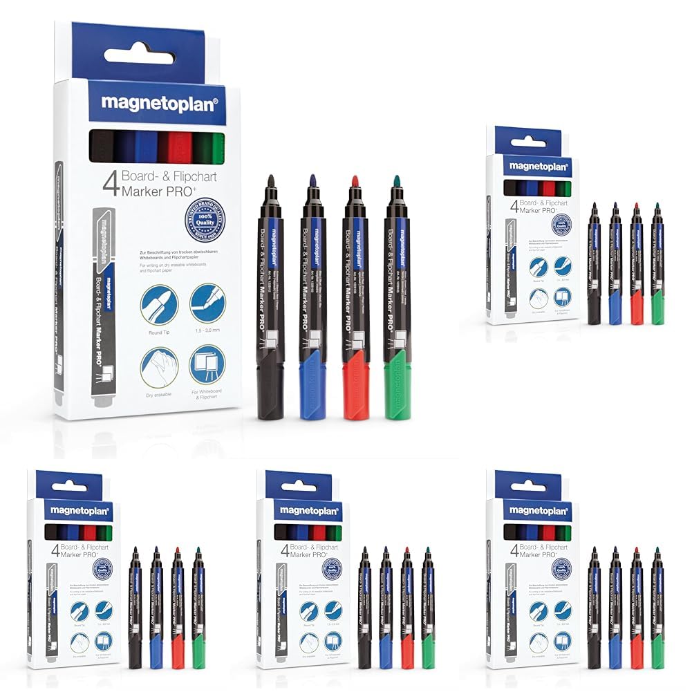 magnetoplan-pro-board-flipchartmarker-blau-4-st-ck-1-5-3-mm image 5