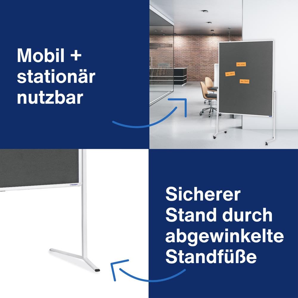 magnetoplan-evolution-moderationstafel-grau-120x150-cm-mobil image 3