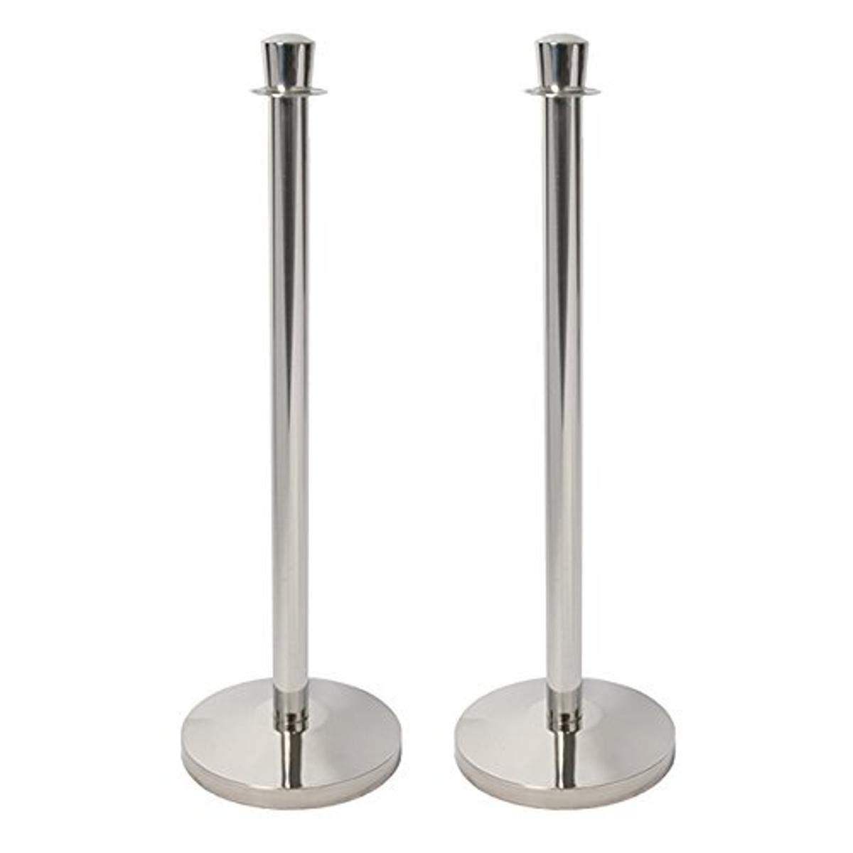 securit-classic-absperrpfosten-93cm-edelstahl-2m-gurt image 1