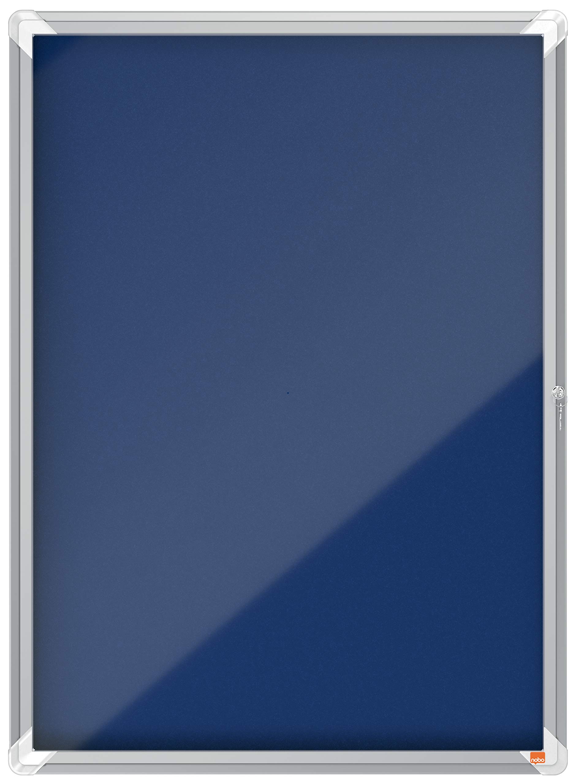 nobo-premium-plus-schaukasten-filz-9xa4-blau-abschlie-bar image 1