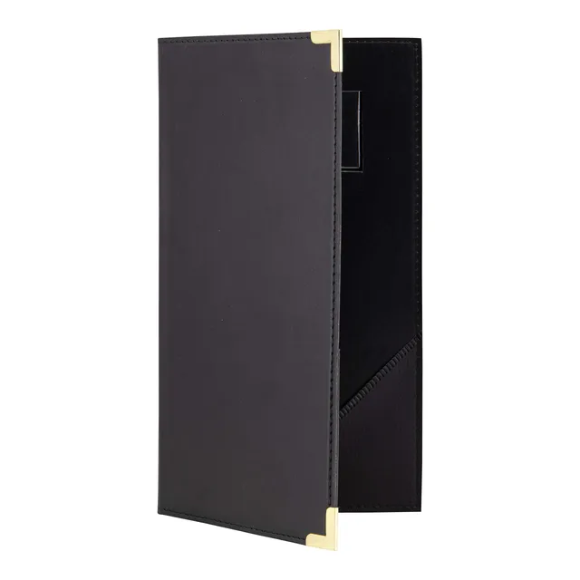 securit-classic-rechnungsmappe-23x13-cm-schwarz-lederoptik image 1