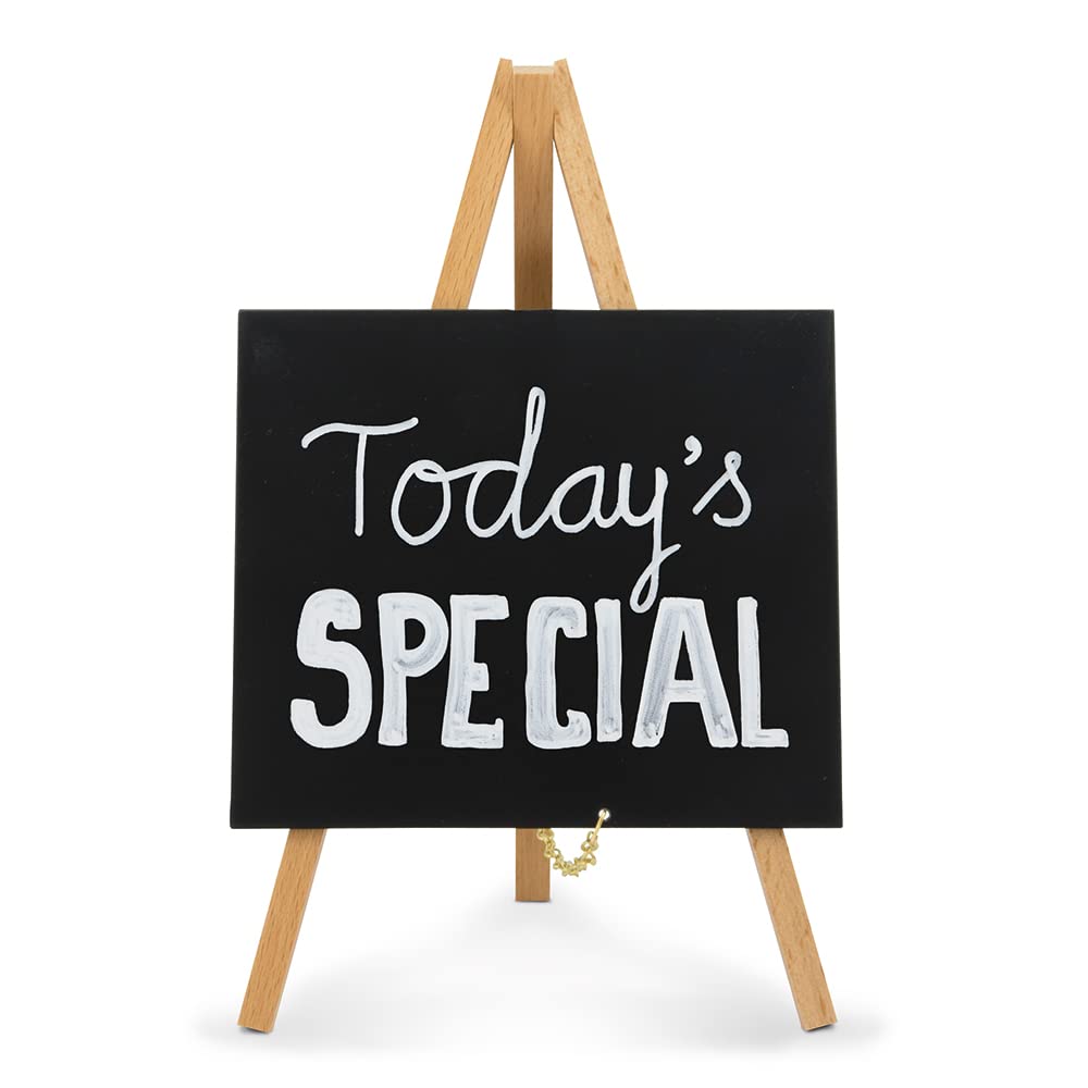 securit-elegant-mini-staffelei-kreidetafel-buche-24x13-5cm-stift image 7