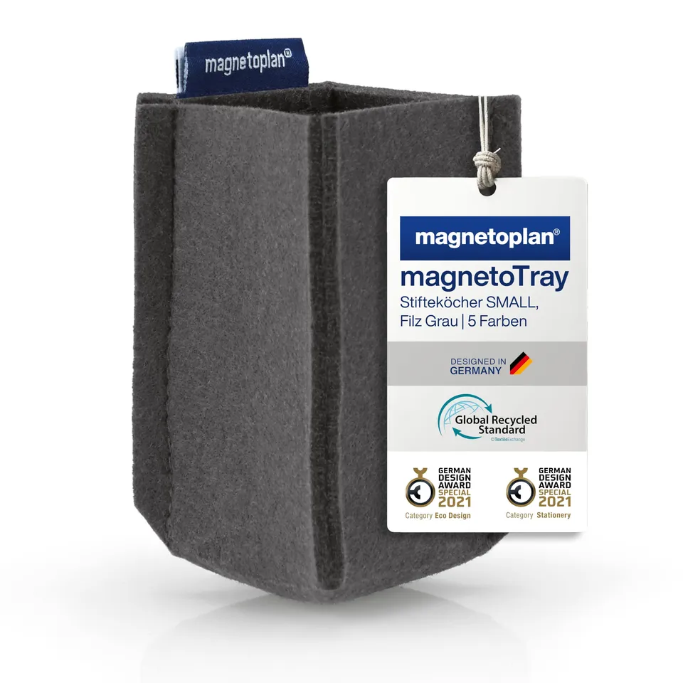 magnetoplan-pro-magnetotray-small-stiftehalter-grau-filz image 1