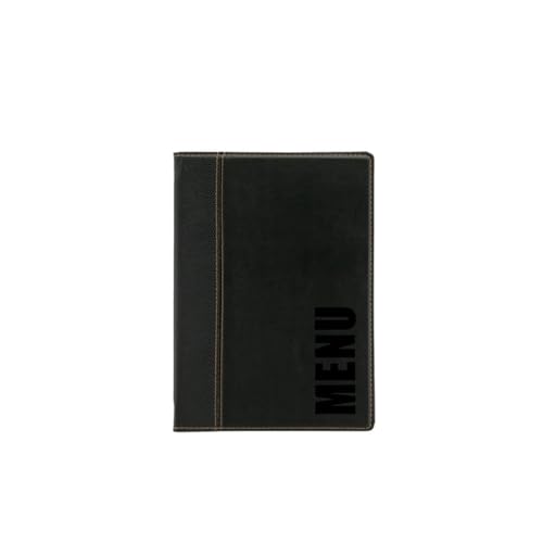 securit-trendy-speisekarte-kunstleder-schwarz-4-seiten-erweiterbar image 2