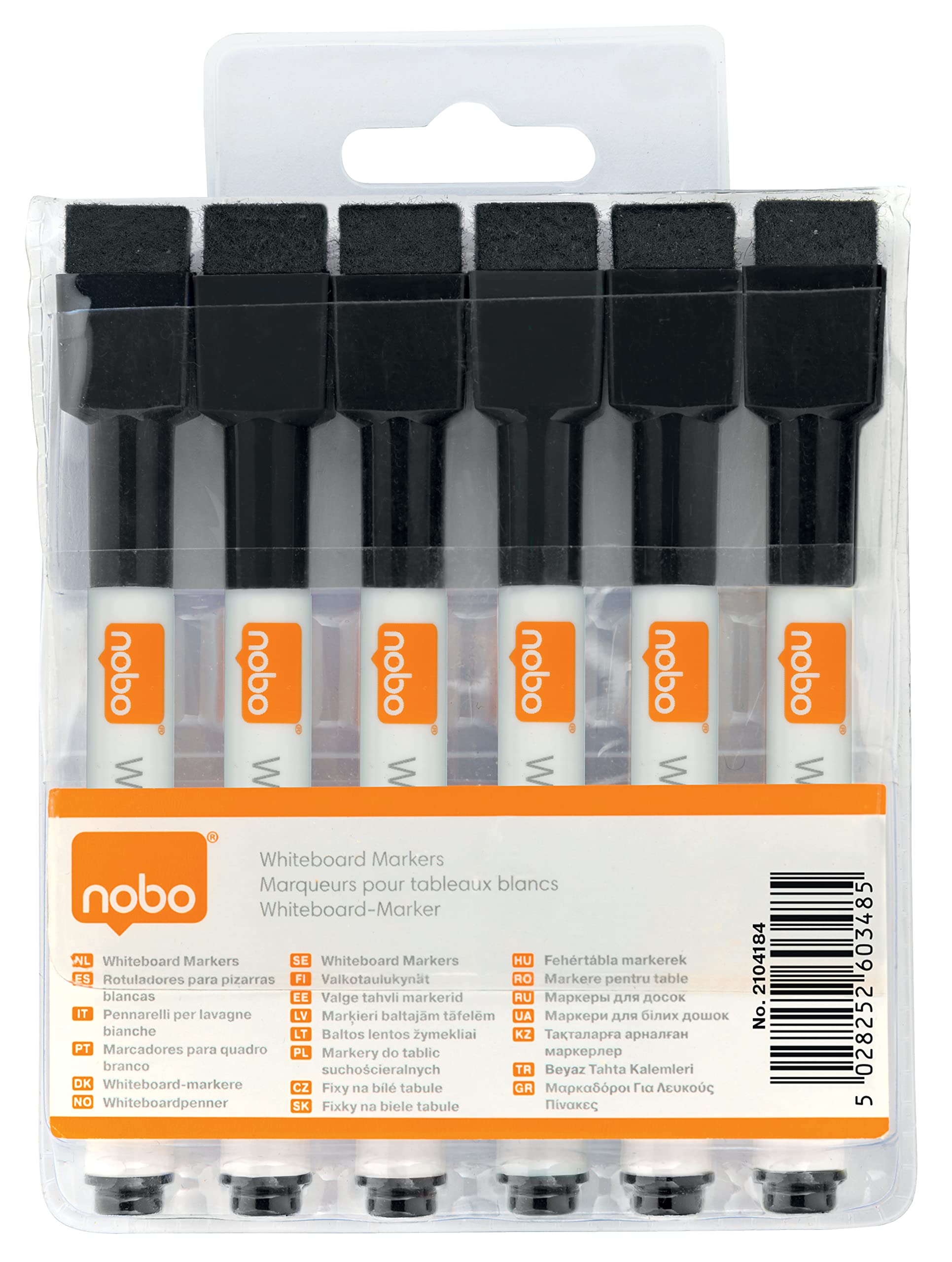 nobo-glide-mini-whiteboard-stifte-schwarz-6er-pack image 5