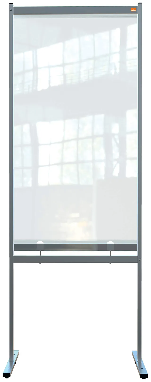 nobo-premium-plus-stellwand-transparent-780x2060-cm-raumteiler image 1