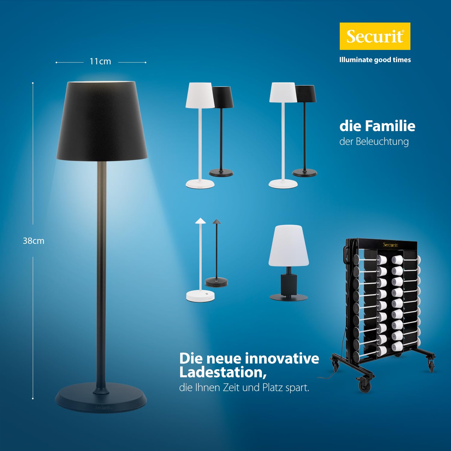 securit-nova-led-tischleuchte-feline-schwarz-dimmbar image 6