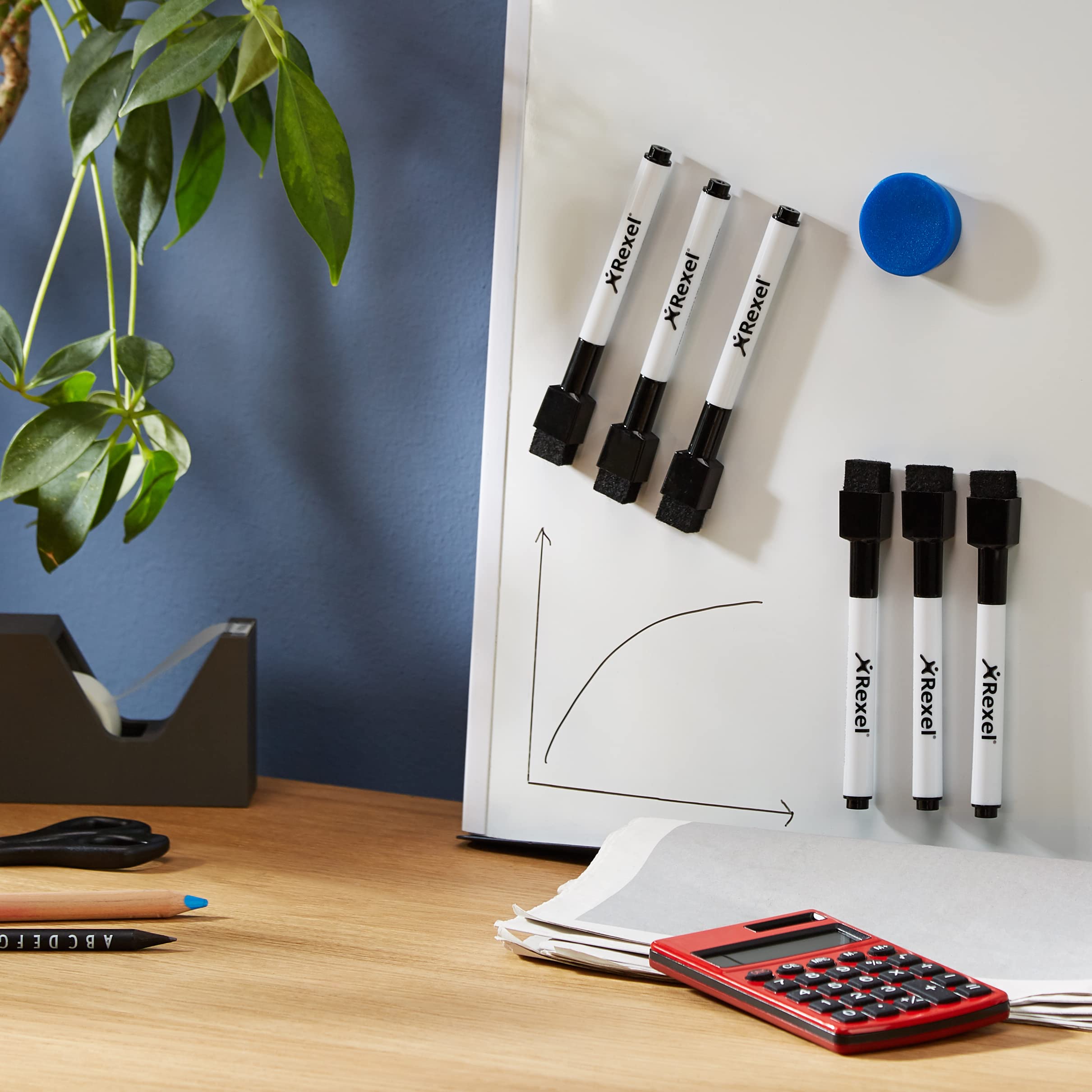 nobo-glide-mini-whiteboard-stifte-schwarz-6er-pack image 8