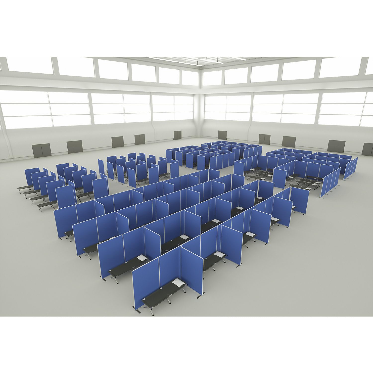 magnetoplan-variopin-raumteiler-textil-taubenblau-alurahmen image 5