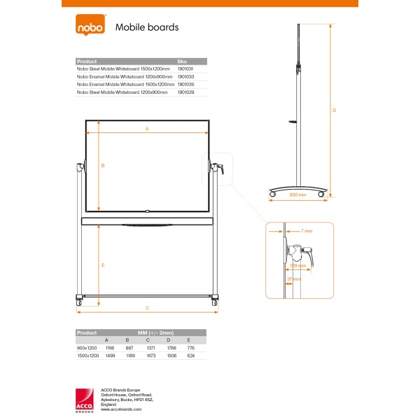 nobo-classic-steel-mobiles-whiteboard-150x120-magnetisch image 5