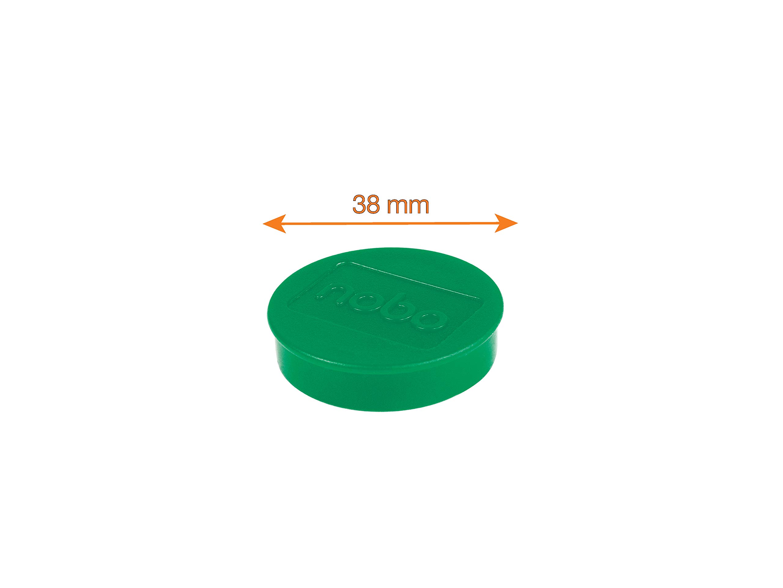 nobo-glide-magnete-38mm-gr-n-10-st-ck-extra-stark image 3