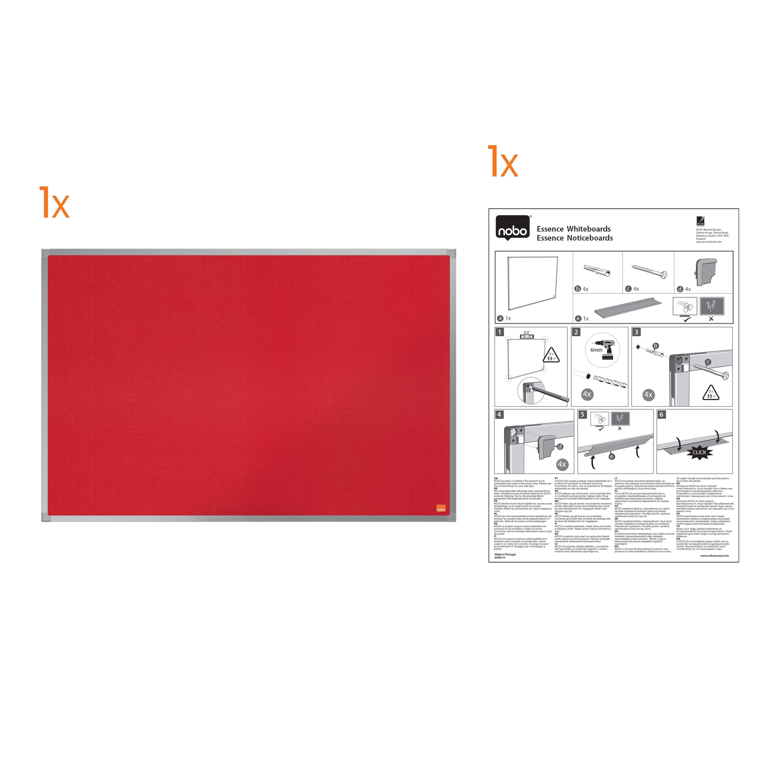 nobo-essence-filz-notiztafel-pinnwand-rot-120x180-cm image 5