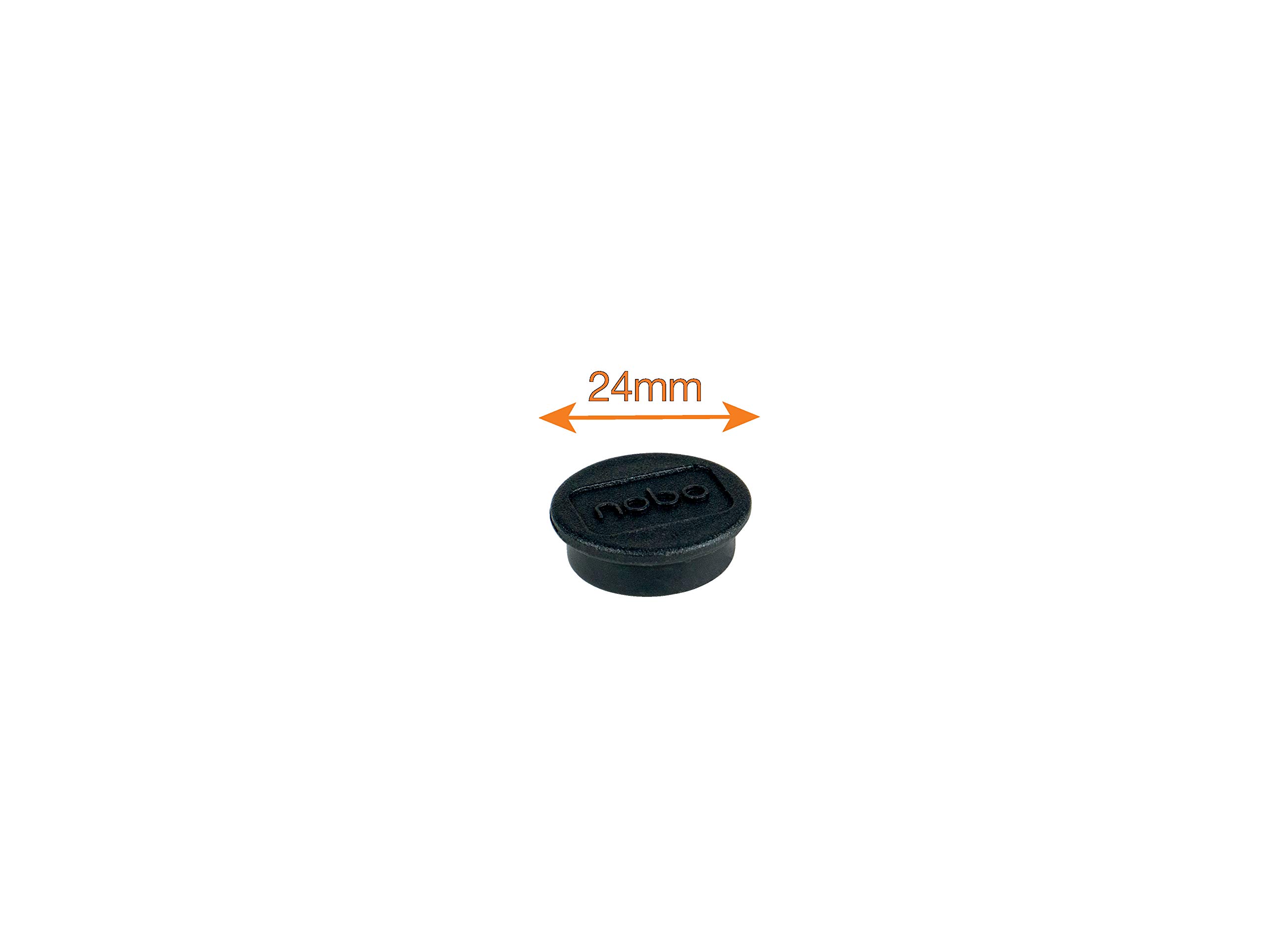 nobo-glide-magnete-24mm-schwarz-10-st-ck-whiteboard image 3