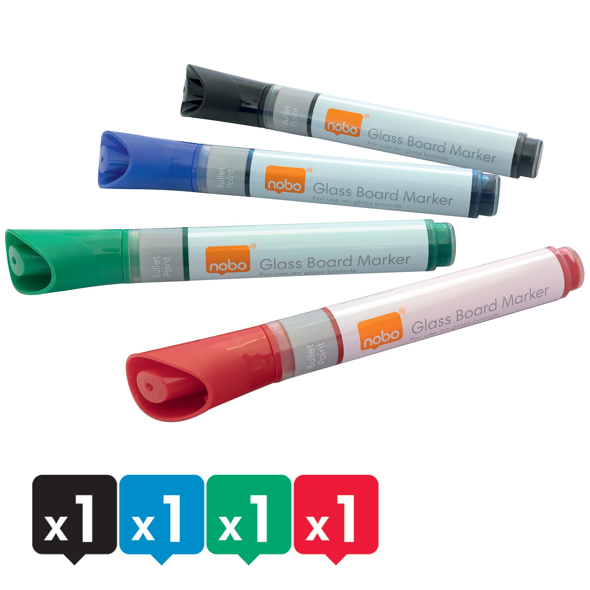 nobo-glide-whiteboard-marker-4er-mehrfarbig-3-mm image 7