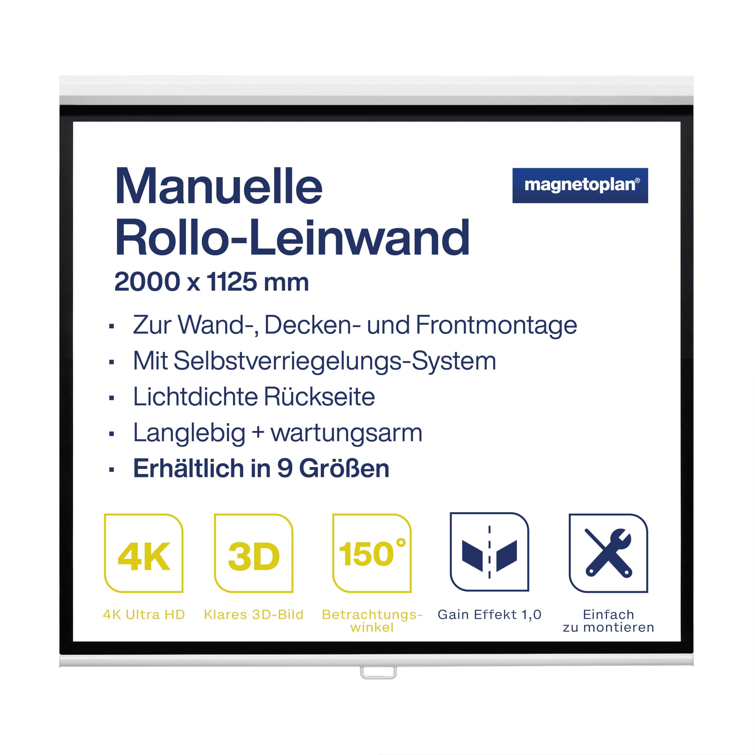 magnetoplan-vario-rollo-leinwand-90-zoll-200x112-cm-16-9 image 1