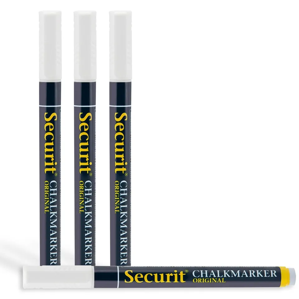 securit-original-kreidemarker-1-2-mm-wei-4er-set-f-r-glas image 1