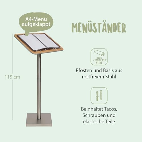 securit-universal-infodisplay-a4-edelstahl-mit-standpfosten image 8
