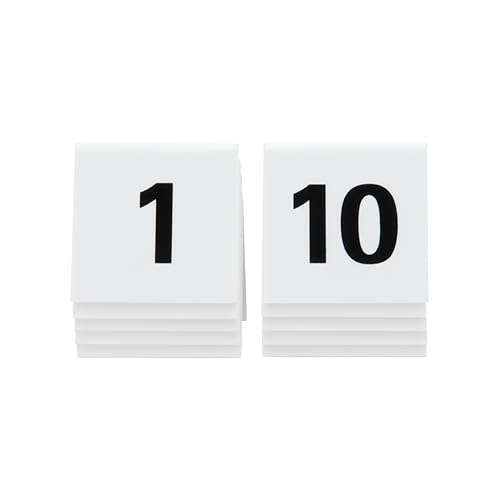 securit-crystal-tischnummern-1-bis-10-wei-acryl-stapelbar-10er-set image 7