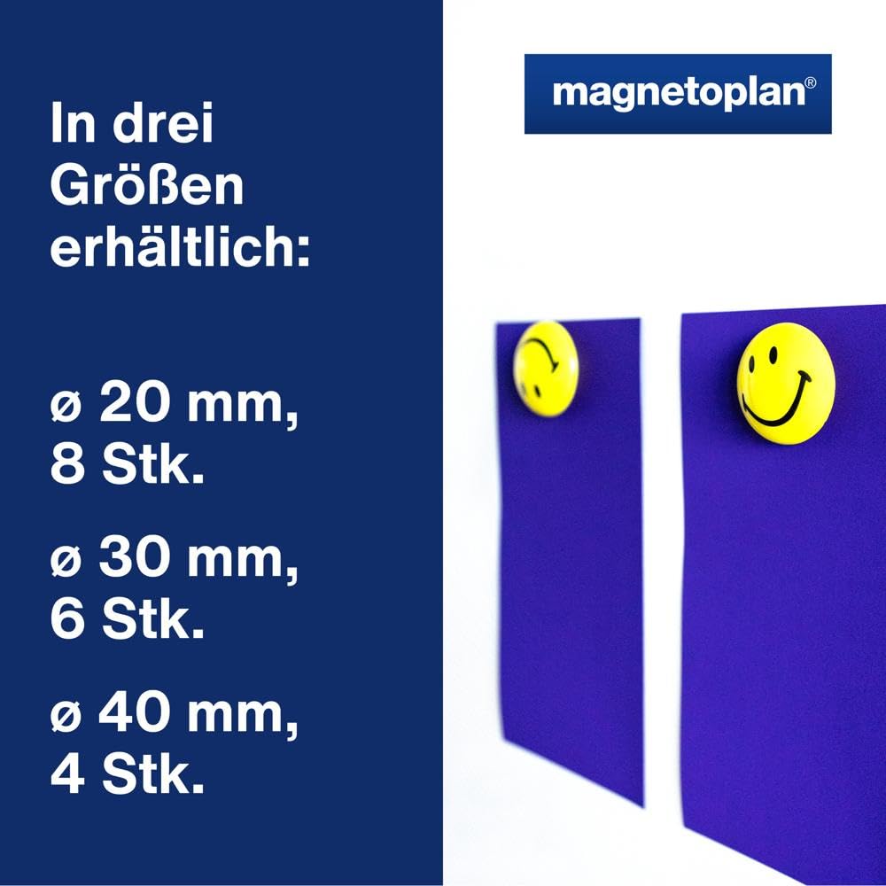 magnetoplan-discofix-smiley-magnete-30mm-6-st-ck-gelb image 5