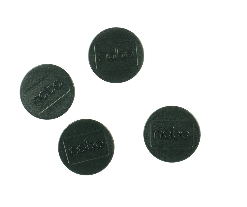 nobo-glide-whiteboard-magnete-38-mm-schwarz-4-st-ck image 1