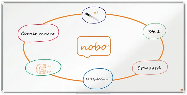 nobo-premium-plus-1915160-whiteboard-180x90-cm-stahl image 1