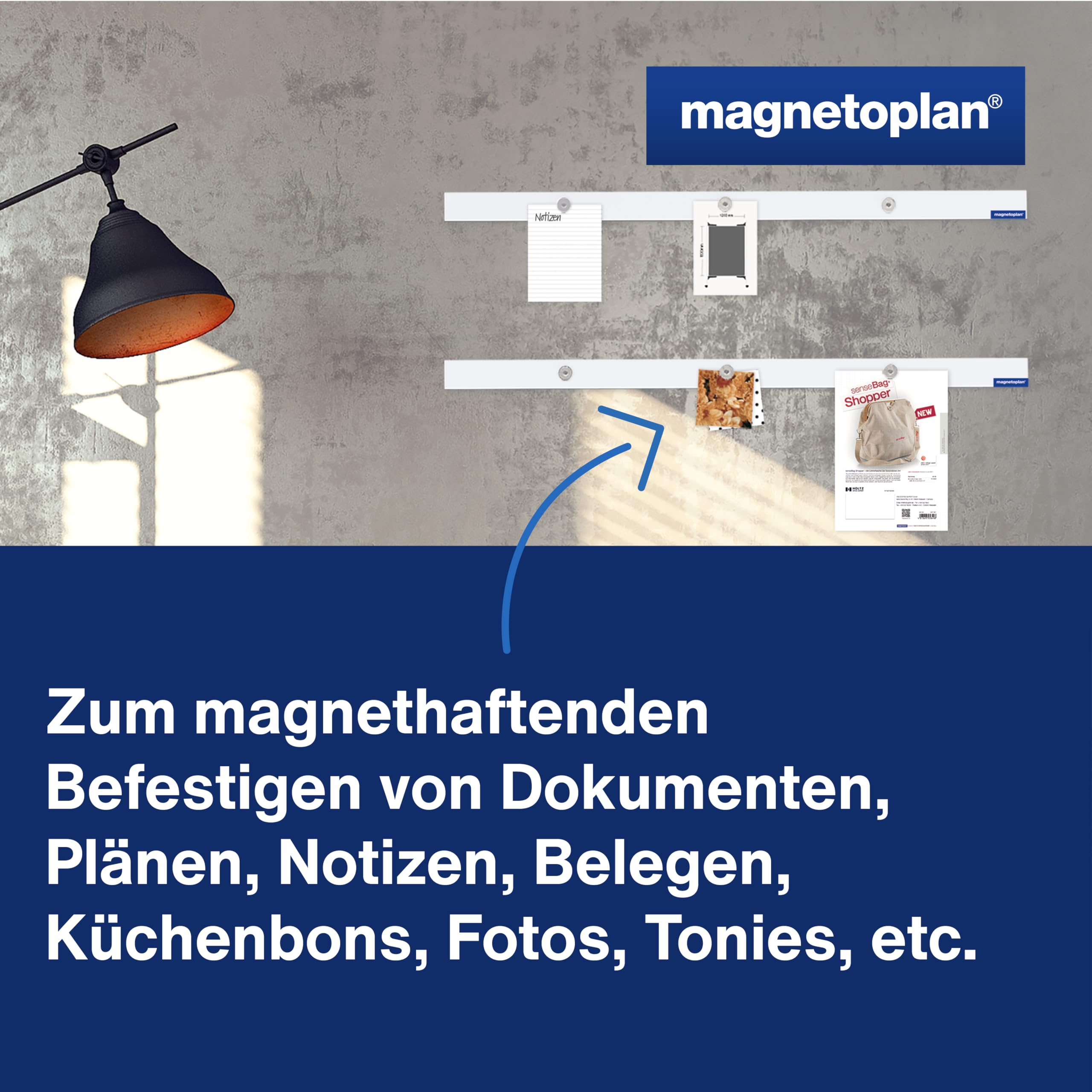 magnetoplan-magnetowand-magnetleiste-500mm-selbstklebend-wei image 2