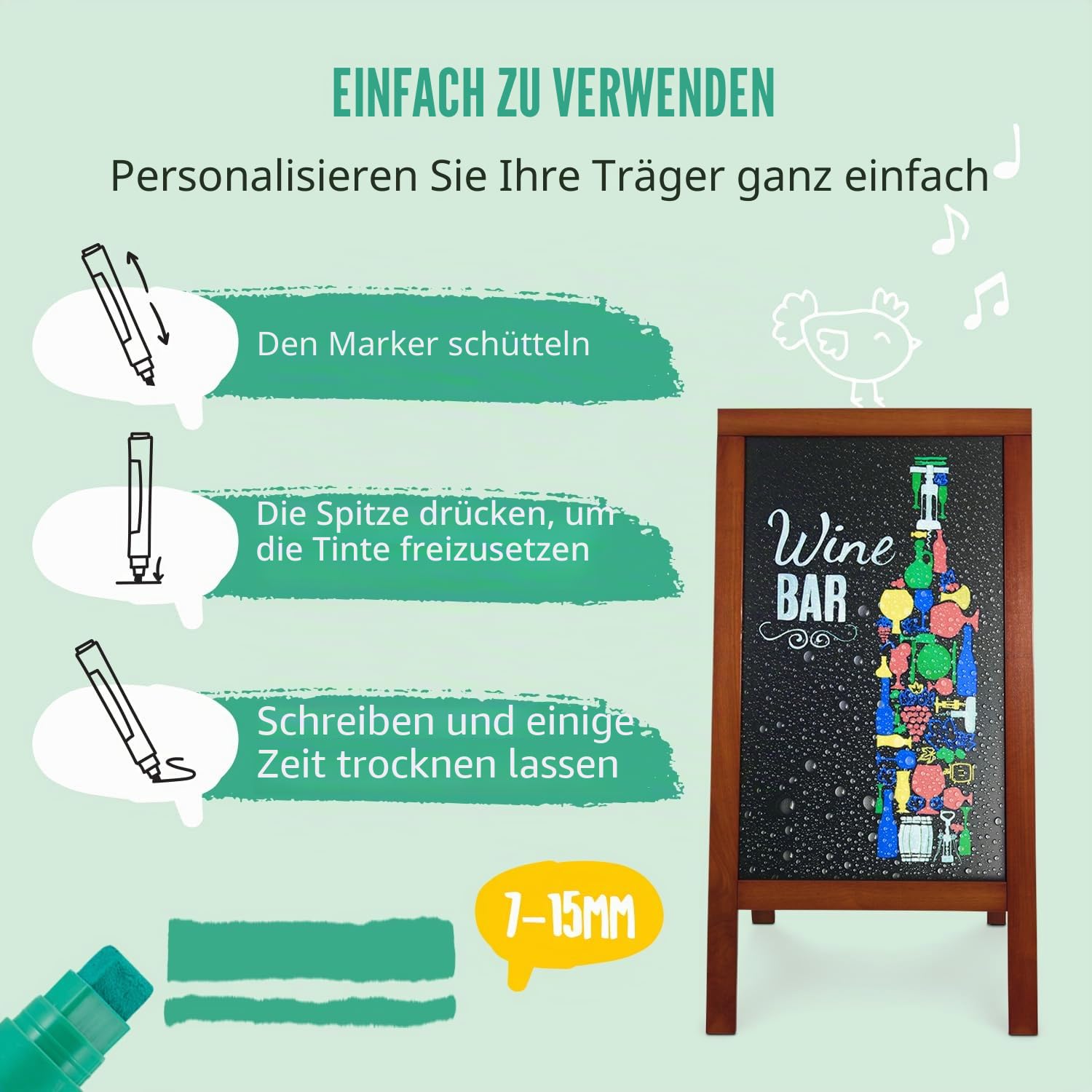 securit-waterproof-kreidemarker-large-blau-4er-etui-sma820 image 3
