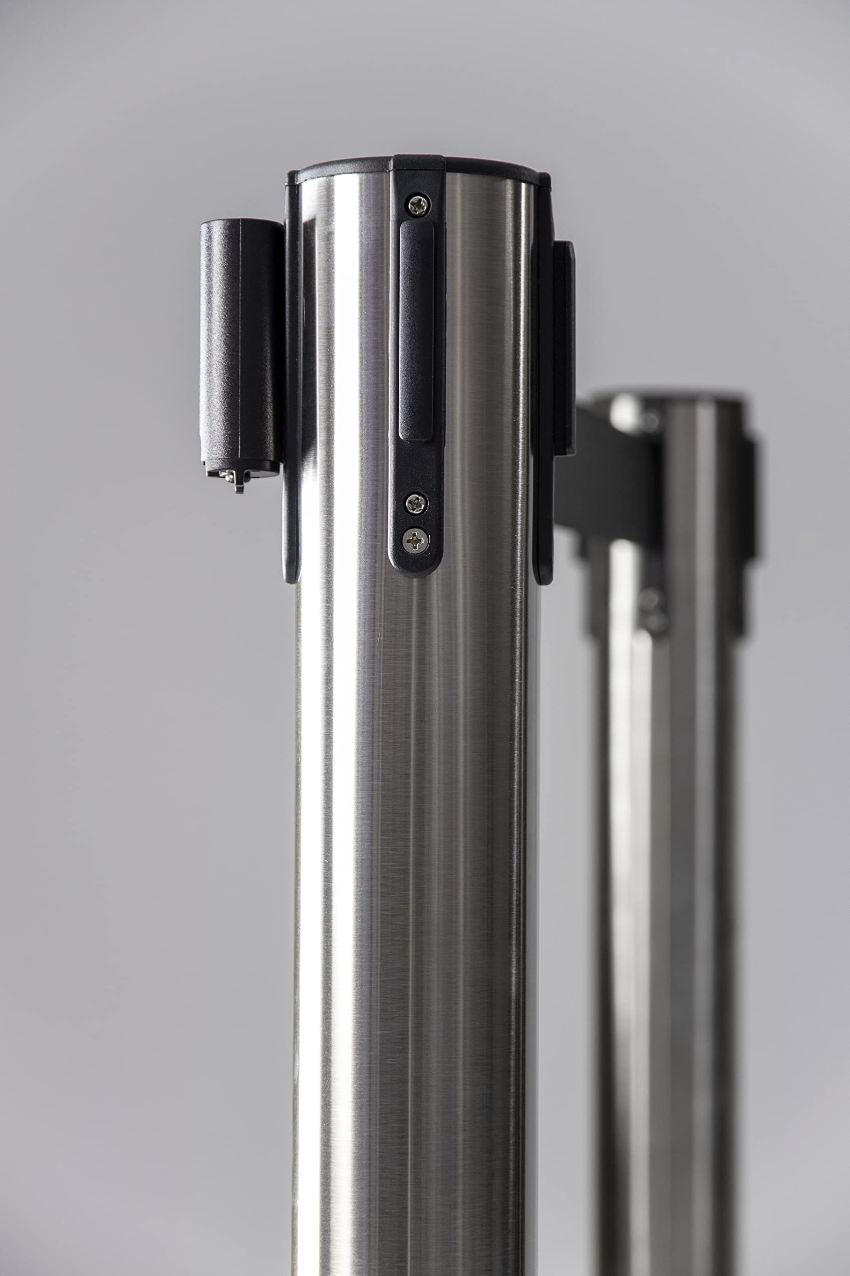 securit-retractable-absperrpfosten-2er-set-silber-chrom-schwarz image 6
