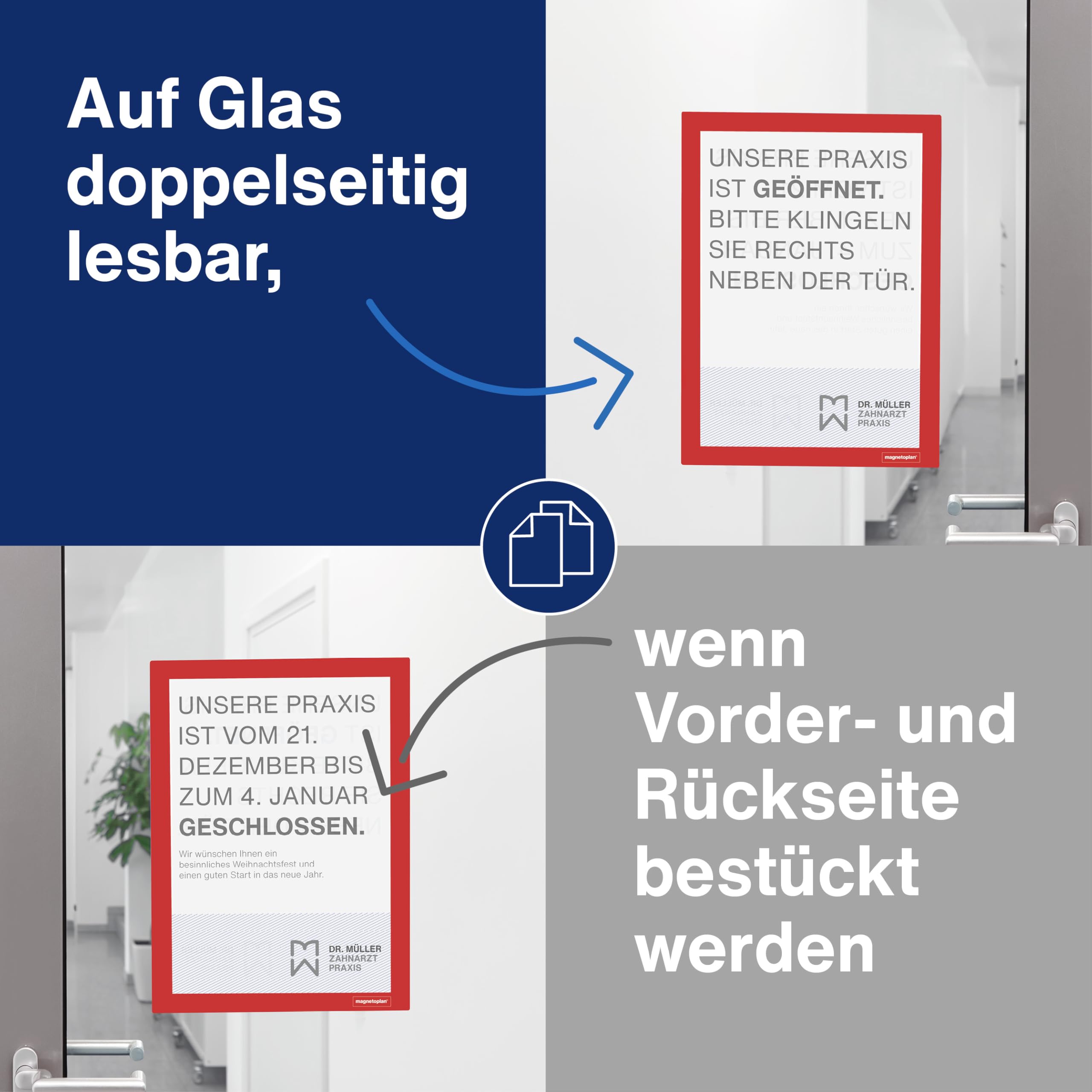 magnetoplan-magnetofix-info-rahmen-a4-rot-selbstklebend-2-stk image 6
