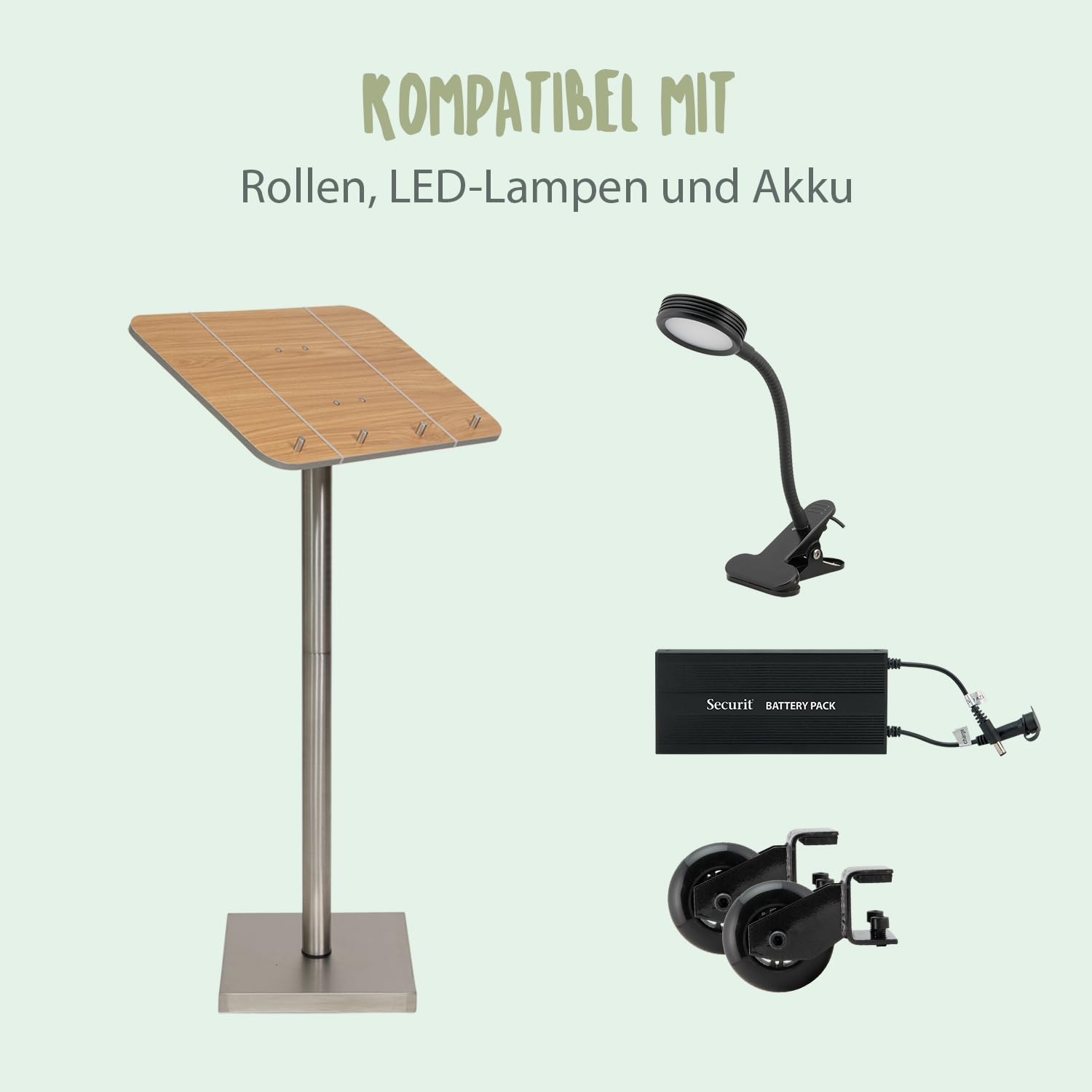 securit-universal-infodisplay-a4-edelstahl-mit-standpfosten image 4