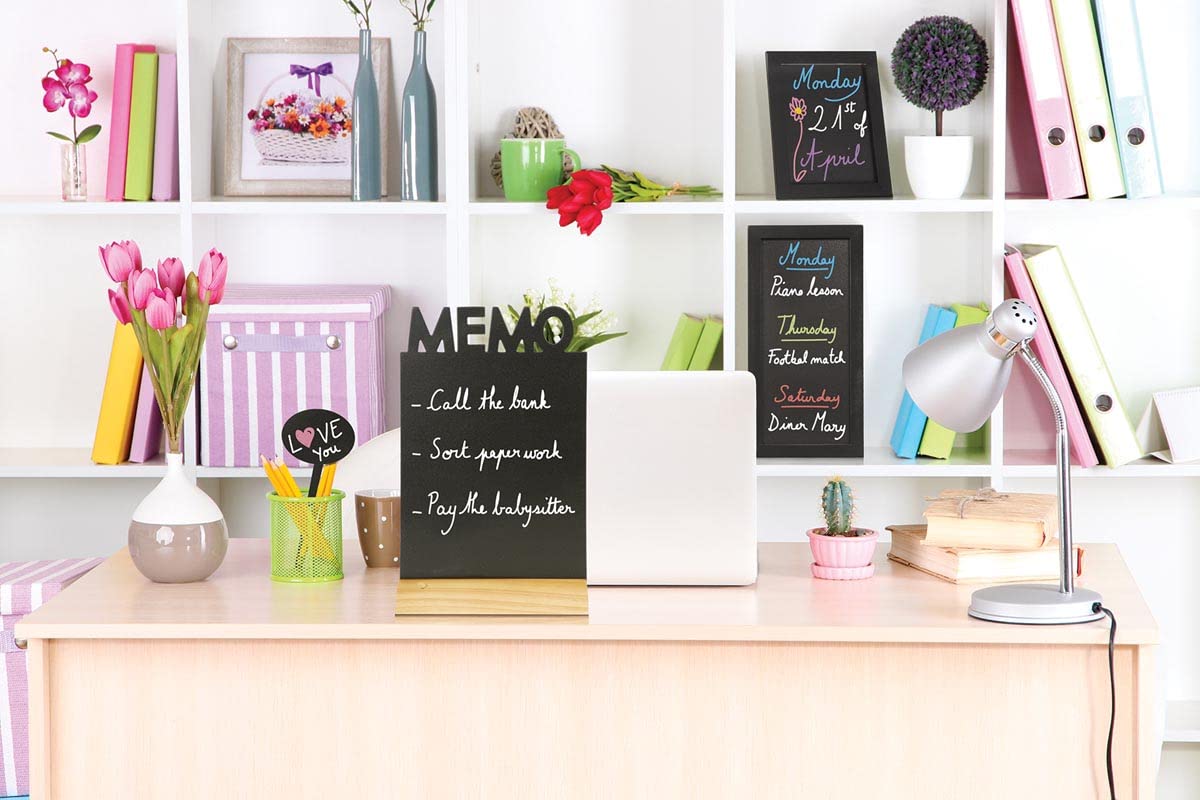 securit-elegant-memo-kreidetafel-25x33-cm-holzfu-teak image 4