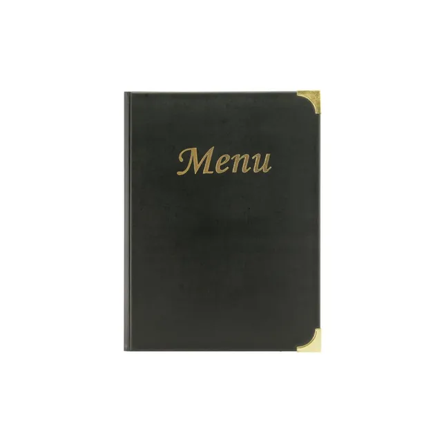 securit-basic-speisekarte-schwarz-a4-8-seiten-pvc image 1